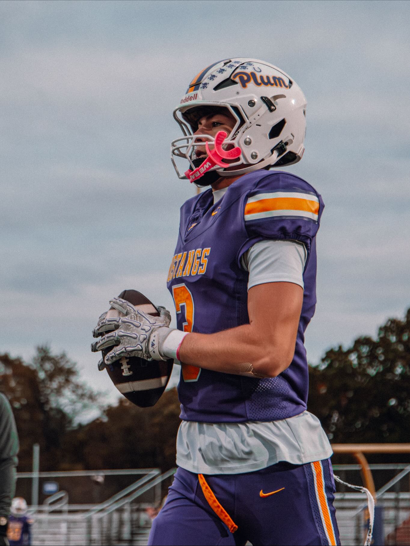 Tyler Baleno, Plum Mustangs defensive back